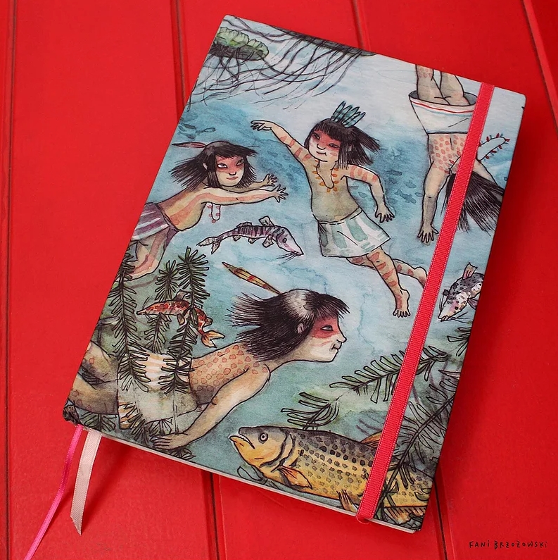 Ilustración aplicada a un cuaderno