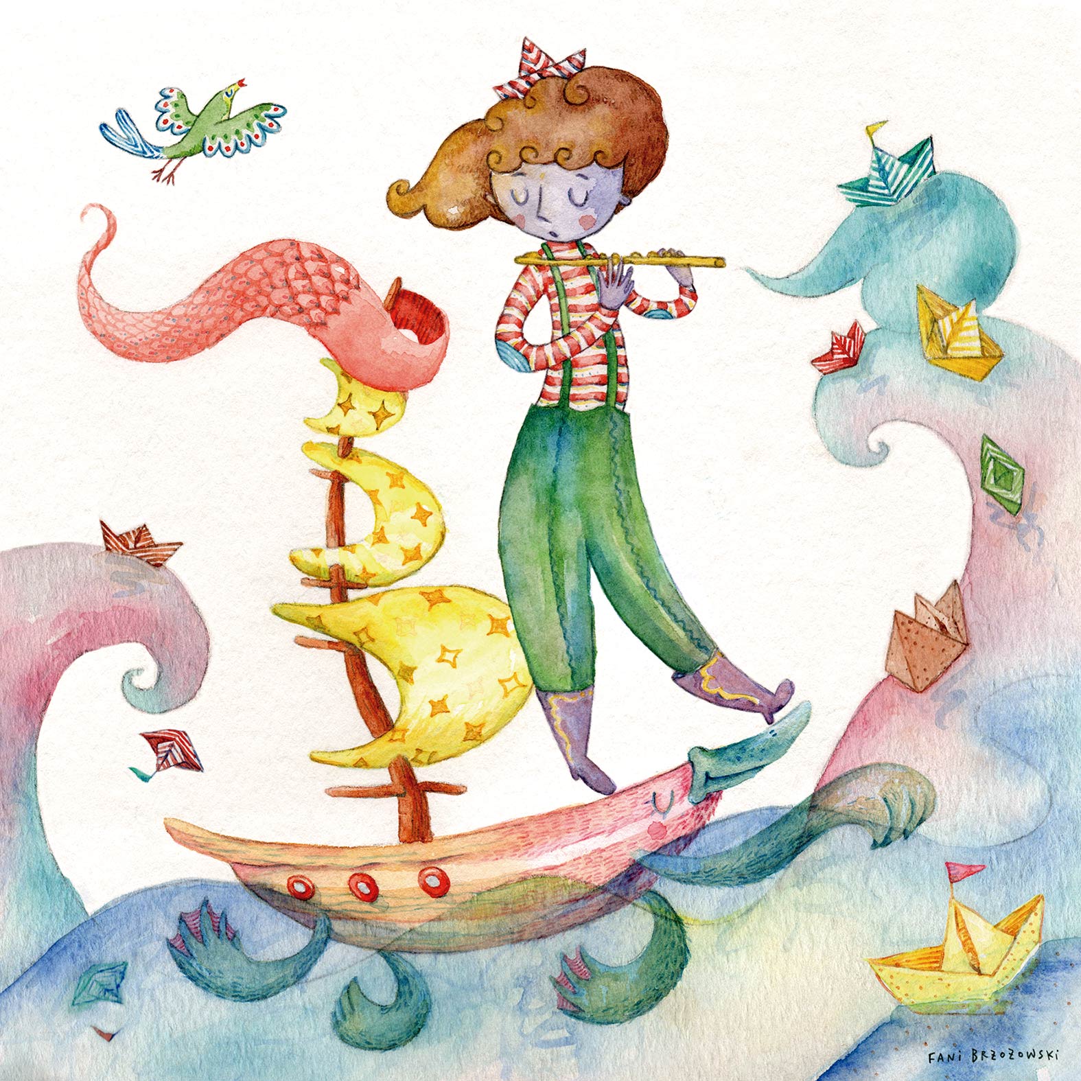 Ilustración infantil llamada Hechicera